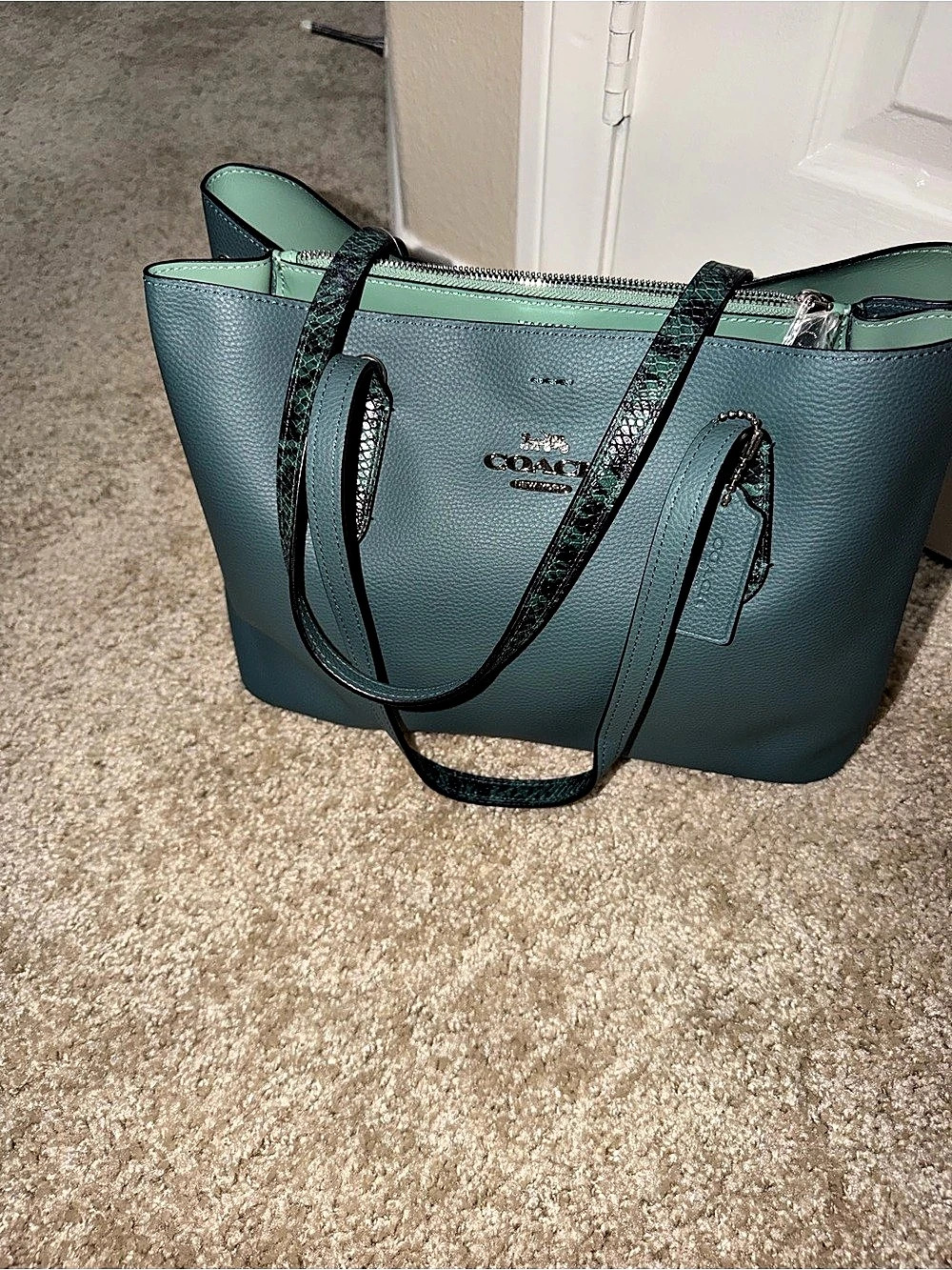 Coach Green Tote